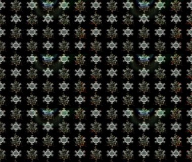 Siyah renkler üzerine çiçek desenli eskiz, el yapımı papatyalar, papatyalar. Tekrarlayan çiçek arkaplanı, zarif siyah çiçekler duvar kağıdı..