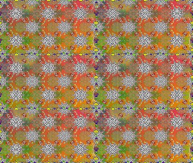 Gri ve kahverengi renkli çiçeklerle kusursuz çiçek deseni. Suluboya tarzında gri ve kahverengi renkte çiçekler.