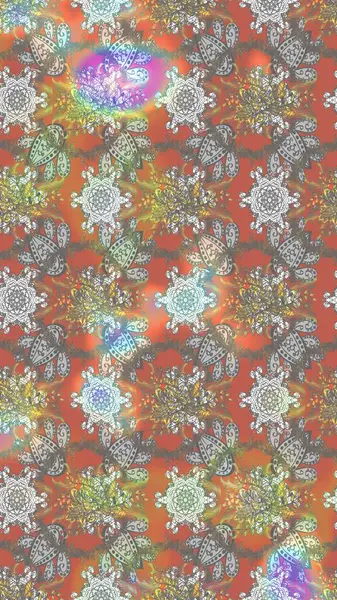 Raster - stok. Gri, nötr ve bej çiçekli eskiz deseni, suluboya çiçek deseni, şirin çiçek, duvar kağıdı, kart veya kumaş için fayanslı.