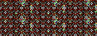 Kahverengi, kırmızı ve gri renklerde. Raster illüstrasyonu. Çiçek buketleriyle klasik tarzda eskiz deseni.