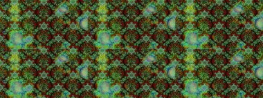 Yeşil, kahverengi ve gri renklerde. Anti-stres için soyut örnek sayfası. Raster illüstrasyonu.