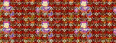 Çiçek desenli raster, kahverengi, kırmızı ve bej renkli grafik desenli soyut raster arkaplan. Modern stil dokusu.