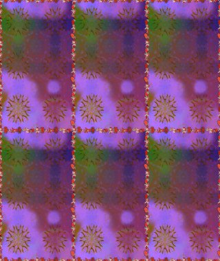 Çiçekler suluboya seamless modeli. Raster şık kumaş deseni.