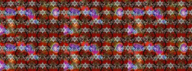 Tekstil, kumaş, kapaklar, duvar kağıtları, baskı, naylon, koleksiyon defteri, örgü, dekupaj için güzel bir eskiz. Küçük kahverengi, kırmızı siyah ve çiçeklerle oldukça kaliteli bir besin torbası deseni. Millefleurlar.