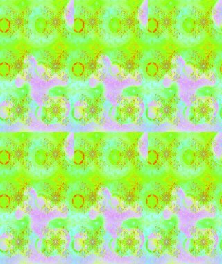 Küçük çiçekte güzel bir desen. Robot resim. Küçük renkli çiçekler. Motley illüstrasyonu. Moda baskıları için zarif bir şablon. Çiçekli bahar çiçekleri.