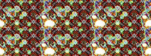 Raster Illustrasyon 'daki Çiçek Deseni' nin son moda çizimi. Güzel kumaş deseni. Düz Çiçek Elementleri Tasarımı. Renkli Yaz Teması çizim şablonu.