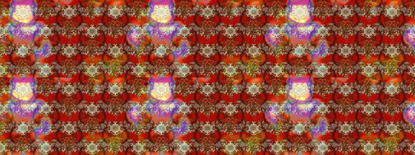 Çiçek desenli raster, kahverengi, kırmızı ve bej renkli grafik desenli soyut raster arkaplan. Modern stil dokusu.