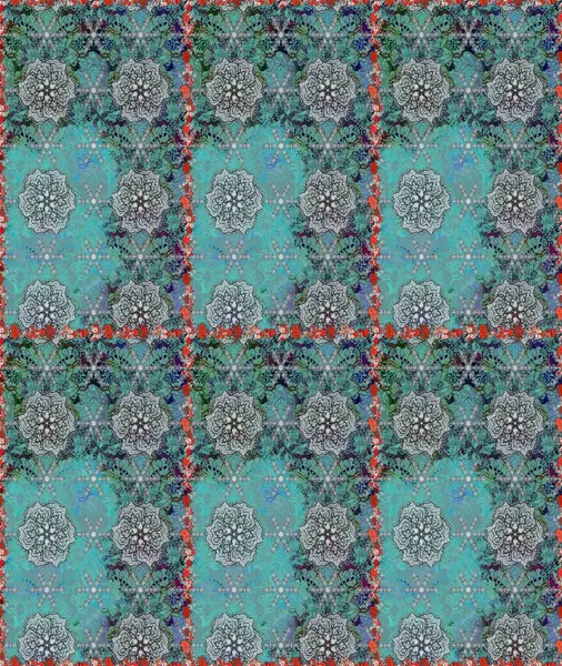 Raster. Güzel suluboya çiçekler, parlak tablolar ilham verici ve gri çiçek desenli kusursuz arka plan..