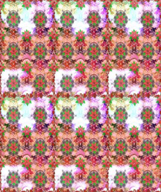 Çiçekler, yapraklar, dekoratif elementler, sıçramalar, lekeler, el çizimleri çizimleri ve Doodle çizimleri, grafik raster çizimleri.