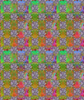 Hediye ambalaj kağıdı, tebrik kartları, posterler ve pankart tasarımı. Raster düz çiçekleri pürüzsüz desen. Yeşil ve gri renkte çiçekler.