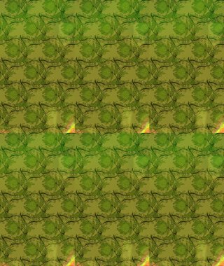 Düz Çiçek Elementleri Tasarımı. Yeşil renkli çiçekler. Renkli Bahar Teması eskiz kalıbı. Raster illüstrasyonunda çiçek deseni çizimi.