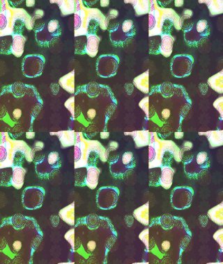 Çiçekli karalama şeklinde Raster çiçek deseni. Yumuşak, bahar çiçekli arka plan. Kahverengi renkte çiçekler.