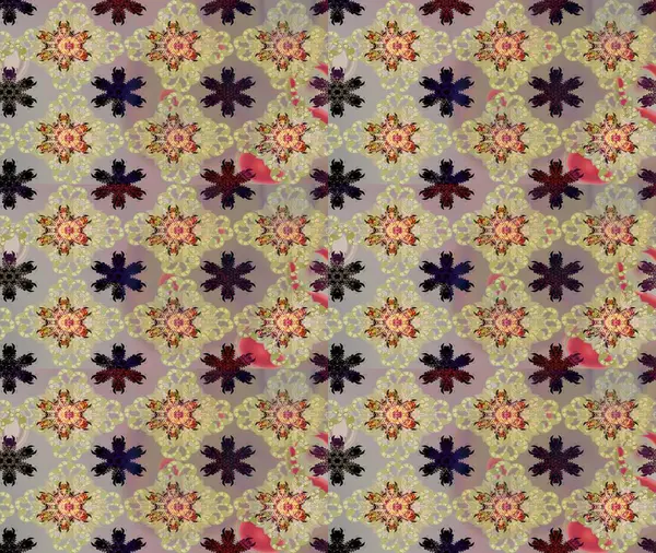 Çocuksu tasarım. Bej arka planda. Elle çizilmiş çiçek desenli Raster çizimi. Tekstil, kumaş, ambalaj, hatıra defteri için güzel çiçek arkaplanı..