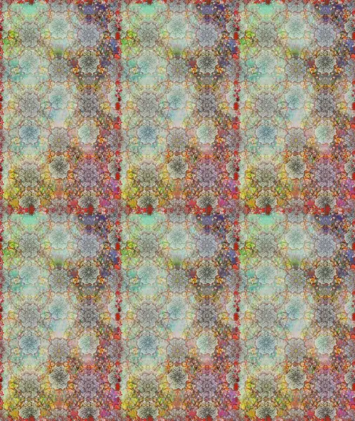 Güzel, pürüzsüz bir desen. Düz Çiçek Elementleri Tasarımı. Renkli Yaz Temalı Kusursuz Arkaplan. Yazdır. Raster çiçekli arka plan. Şirin kumaş deseni.