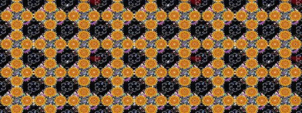 Düz Çiçek Elementleri Tasarımı. Sevimli çiçek raster deseni. Sketch Colour Spring Theme eskiz kalıbı. Siyah renkte çiçekler.