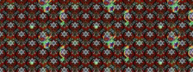 Kahverengi, kırmızı ve gri renklerde. Raster illüstrasyonu. Çiçek buketleriyle klasik tarzda eskiz deseni.