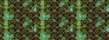 Yeşil, kahverengi ve gri renklerde. Anti-stres için soyut örnek sayfası. Raster illüstrasyonu.