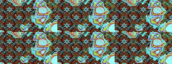 Mavi, kahverengi ve yeşil renkli güzel çiçekli eskiz deseni, suluboya çiçek deseni, duvar kağıdı, kart veya kumaş için fayanslı. Raster..