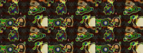 Raster - stok. Kahverengi, gri ve yeşil çiçekli eskiz deseni, suluboya çiçek deseni, şirin çiçek, duvar kağıdı, kart veya kumaş için fayanslı.