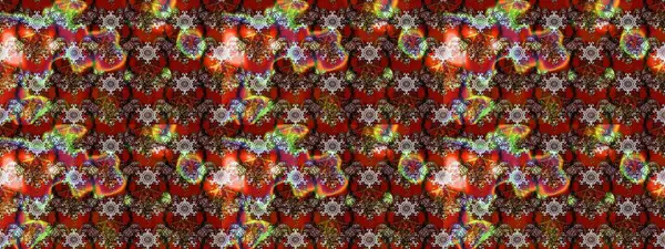 Şatafatlı bahar bahçesi dokusu. Raster illüstrasyonu. Çiçek deseni. Kahverengi, kırmızı ve nötr renklerde çiçekler. Kahverengi, kırmızı ve nötr renkler üzerine çiçek çizimi.