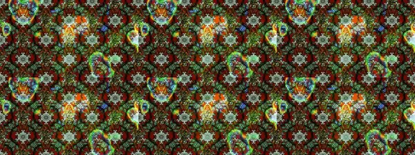 Anti-stres için soyut örnek sayfası. Raster illüstrasyonu. Yeşil, kahverengi ve gri renklerde.