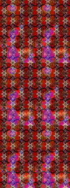 Raster illüstrasyonu. Kırmızı, kahverengi ve pembe renklerde. Çiçekli güzel suluboya desen.