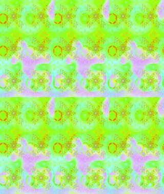 Küçük çiçekte güzel bir desen. Robot resim. Küçük renkli çiçekler. Motley illüstrasyonu. Moda baskıları için zarif bir şablon. Çiçekli bahar çiçekleri.