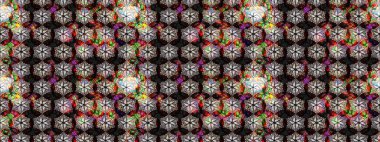 Çiçekli bahar çiçekleri. Küçük renkli çiçekler. Motley illüstrasyonu. Moda baskıları için zarif bir şablon. Küçük çiçekte şirin desenler.