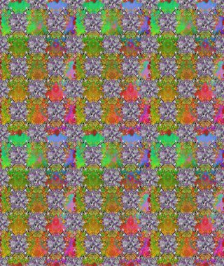 Hediye ambalaj kağıdı, tebrik kartları, posterler ve pankart tasarımı. Raster düz çiçekleri pürüzsüz desen. Yeşil ve gri renkte çiçekler.