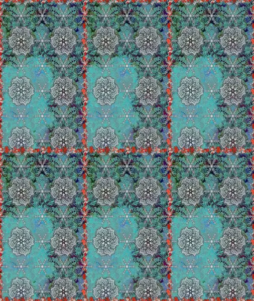 Raster. Güzel suluboya çiçekler, parlak tablolar ilham verici ve gri çiçek desenli kusursuz arka plan..