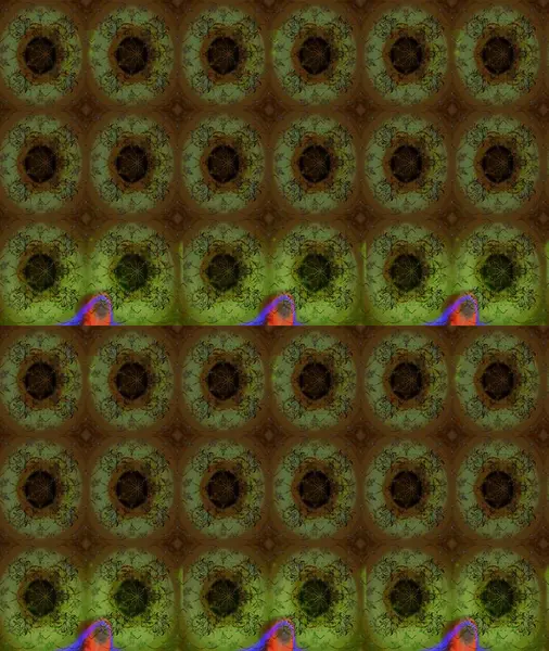 Raster illüstrasyonu. Çiçek ve yapraklı karalama şeklinde Raster çiçek deseni. Yumuşak, yeşil renkte bahar çiçekleri.