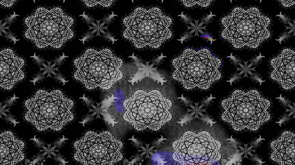 Eskiz arkaplan modeli. Raster - stok. Vadinin çiçekleri siyah renklerde. Suluboya, elle çizilmiş.