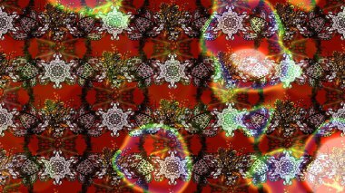 Raster illüstrasyonu. Çiçekli karalama şeklinde Raster çiçek deseni. Yumuşak, yaz çiçekleri kahverengi, kırmızı ve nötr renklerde.