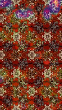 Renkli Bahar Teması eskiz kalıbı. Çiçekli eskiz arkaplanı. Düz Çiçek Elementleri Tasarımı. Çocuk stili.