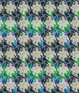 Nazik romantik baskı. Tatil havası. Raster güzel bir çiçek deseni çizmiş. Bahar mevsimi.