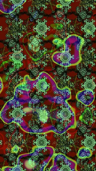 Suluboya çizim kalıbı. Çiçeğin suluboya çizimlerinin mükemmel deseni. Raster illüstrasyonu. Moda baskısı. Eski model. Dekorasyon ve tasarım için güzel desen.