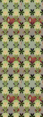 Elle çizilmiş sonbahar çiçeği deseni. Tekstil ve kapak tasarımı için mükemmel. Tarafsız ve gri renklerde çiçekler. Doodle tarzı. Renkli nötr ve gri çizim deseni.