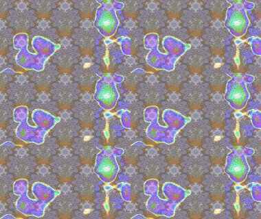 Çizim çiçek deseni duvar kâğıdı olarak kullanılabilir. Raster illüstrasyonu. Gri renkli çiçekler.