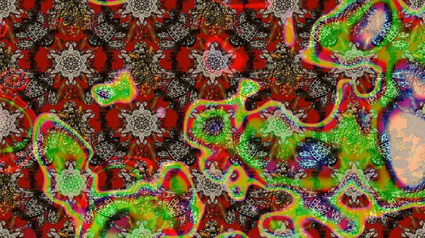 Yumuşak, bahar çiçekli arka plan. Çiçekli karalama şeklinde Raster çiçek deseni. Kahverengi renkte çiçekler.