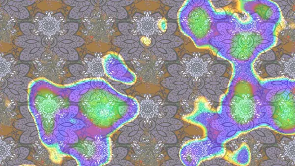 Gri renkli çiçekler. Raster illüstrasyonu. Tropikal çizim çiçek deseni.