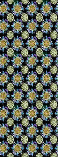 Motley illüstrasyonu. Küçük renkli çiçekler. Küçük çiçekte güzel bir desen. Moda baskıları için zarif bir şablon. Çiçekli yaz çiçekleri. Kusursuz..