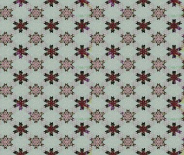 Sevimli çiçek raster deseni. Düz Çiçek Elementleri Tasarımı. Gri renkli çiçekler. Renkli Bahar Teması çizim şablonu.