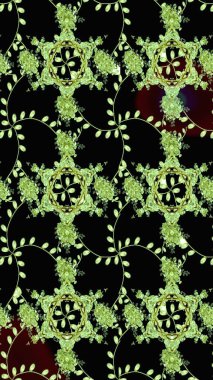 Küçük çiçekteki sevimli çiçek deseni. Raster illüstrasyonu. Çizim.