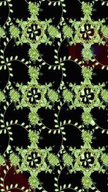 Küçük çiçekteki sevimli çiçek deseni. Raster illüstrasyonu. Çizim.