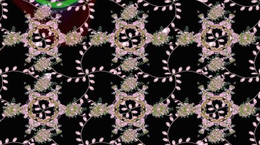 Modaya uygun kumaş deseni. Tony 'nin kumaş kalıbını çiz. Küçük çiçekteki sevimli çiçek deseni. Raster illüstrasyonu.