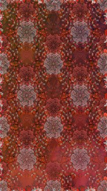 Karalama elementleri. El çizimi Raster çizimi. Duvar kağıdı, web sayfası arka planı, ambalaj kağıdı, davetiye, broşür, afiş veya web sitesi için kusursuz çiçek deseni kullanılabilir.