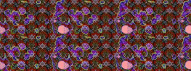 Küçük çiçekteki sevimli çiçek deseni. Kahverengi, kırmızı ve nötr renkte çiçekler.