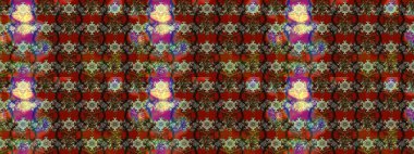 Raster illüstrasyonu. Çiçekler kahverengi, kırmızı ve gri renklerde. Çizim çiçek deseni duvar kağıdı için kullanılabilir.