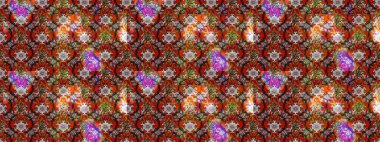 Eskiz geçmişi. Eski usul. Raster illüstrasyonu. Kumaş, tekstil, duvar kağıdı baskısı için. Miles Fleur, süslü püslü bir süs. Tomurcukları papatya çiçekleri olan sevimli bir çiçek deseni..