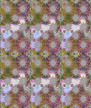 Gri ve kahverengi renkli çiçekler. Küçük çiçekte sevimli çiçek deseni var..